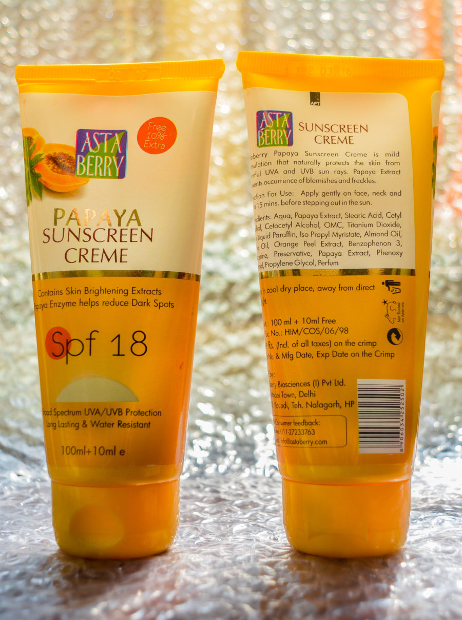 papaya sunscreen for oily skin