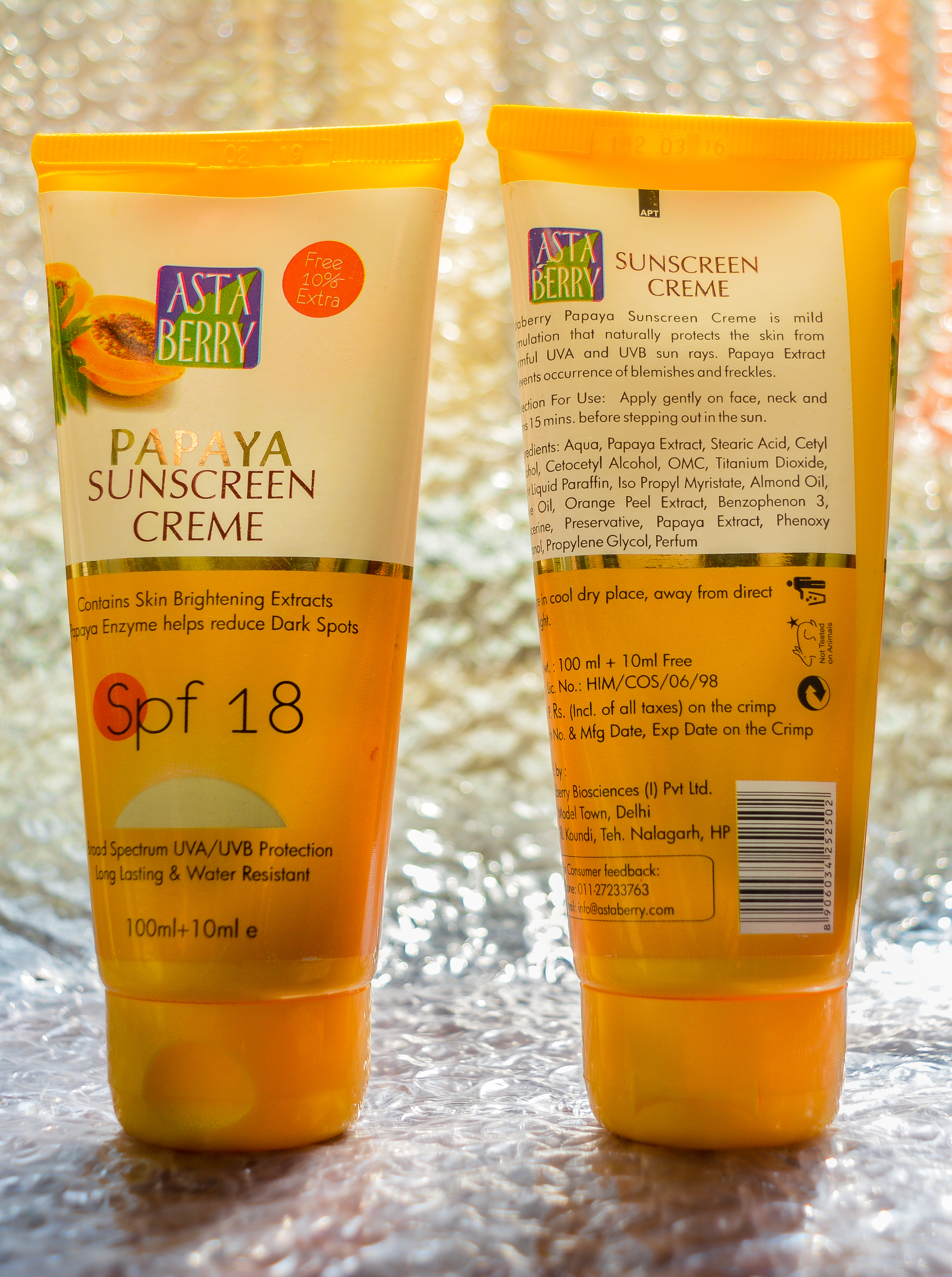 papaya sunscreen cream